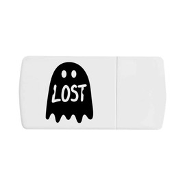 Azeeda 'Lost Ghost' Pill Box with Tablet Splitter (PI00037631)