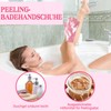 6 Stück Peelinghandschuh, 2 Farbe Exfoliating Gloves, Peelinghandschuh Körper, Doppelseitig,