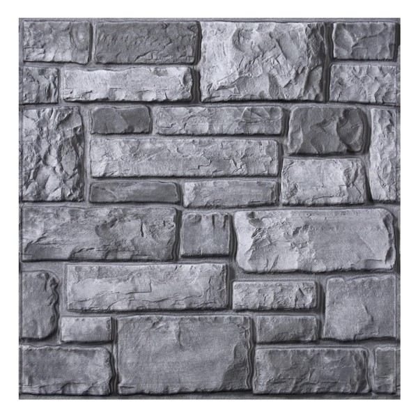 COMSTICKC 3D Faux Stone Wall Panel,Peel and Stick Tiles,10 Pcs