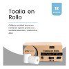 Papel higiénico Greymoon Toalla en Rollo simple hoja 180 m