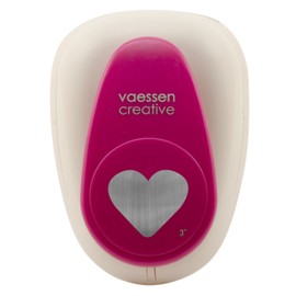 Vaessen Creative Craft Paper Punch Heart Motive Puncher, Multi-Colour, 73.3 x 61.8 mm