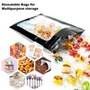 300 Pcs Holographic Mylar Bags Bulk, Smell Proof Resealable Bags