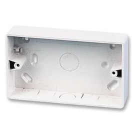 Surface Box SQ Corners 2G (UNIV Box), Conduit Fittings Bodies/Boxes Cable Management, Qty X 1