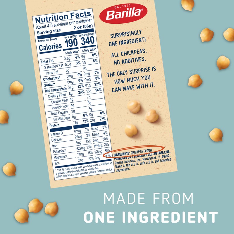 Barilla Chickpea Penne Pasta, 8.8 oz (Pack of 10) -