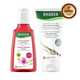 Rausch Mallow Volume Shampoo 200ml & Willow Bark Treatment Conditioner 150ml Set - [SET] Shampoo 200ml & Treatment Conditioner 150ml Set