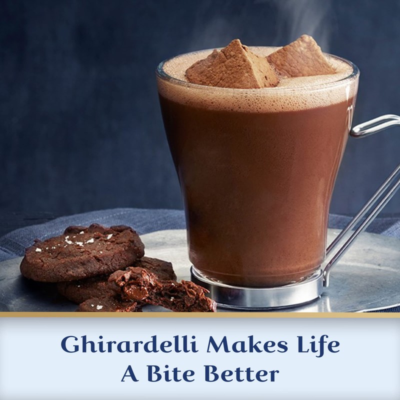 Ghirardelli Double Chocolate Hot Cocoa Mix, 0.85-Ounce Packets (Pack of