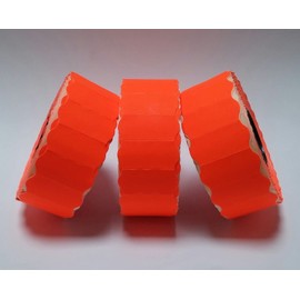 Gato CT4 26mm x 12mm Sato Kendo 26 / Samark 26 Price Gun Labels Fluorescent Red 10 Rolls 15,000 Labels