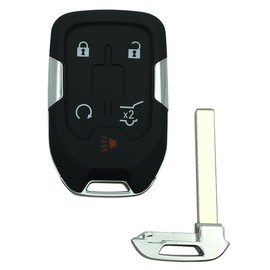 OVIOBOER Replacement Key Fob Shell Case Fits for 2017 2018 2019 2020 2021 GMC Acadia Terrain Yukon Chevy Suburban Tahoe Keyless Entry Remote Control Key Cover (4+1 Button)