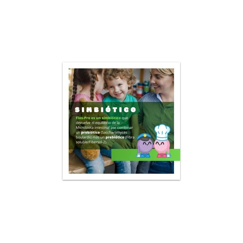 Flos-Pro Sobres Probiótico y Prebiótico para Diarrea Niños