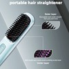 JIOOKEYU Cordless Hair Straightener Brush - Rapid Heating Technology,Adjustable Heat