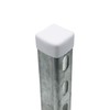 Abeicy 50 Pack 1-5/8" Strut Channel Cap, White Plastic Square