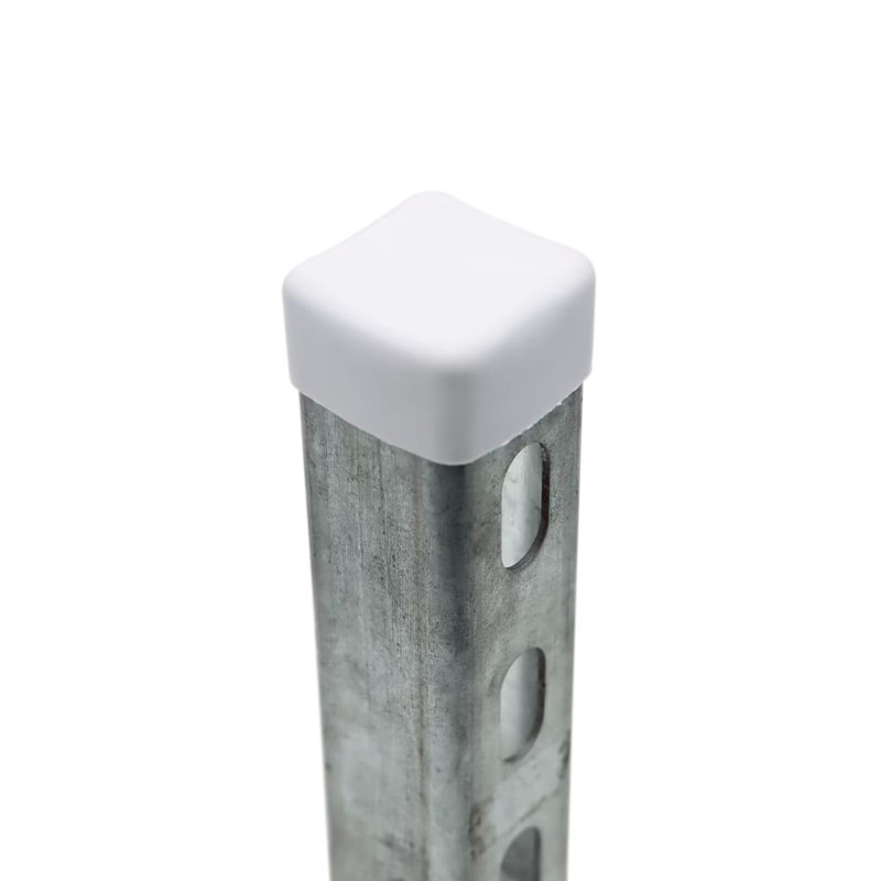 Abeicy 50 Pack 1-5/8" Strut Channel Cap, White Plastic Square