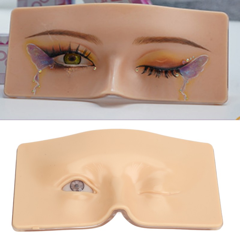 Makeup Practice Face Board 3D Silicone Reusable Makeup Mannequin Face