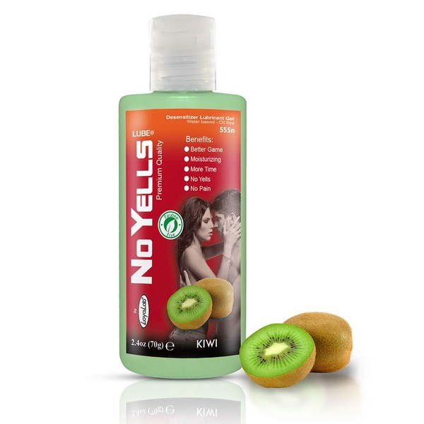 No Yells Lube 1NY-Ki Gel Lubricante Desensibilizador Base Agua. Botella.