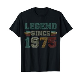 50 Years Old Legend Since 1975 50th Birthday T-Shirt