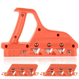 Plasterboard Fast Cutter, Plasterboard Edger, Precise 45° 60° Gypsum Board Hand Plane with 10 Blades, Drywall Edge Chamfer Woodworking Hand Tool Cutting for Drywall Plasterboard (45°+60°)