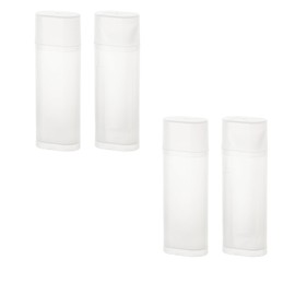 FTBNCROQT Clear Toothbrush Travel Case 4 Packs, Transparent White Toothbrush Holders Travel Containers Storage Cover with Lids for Home, School, Traveling, Camping, 2.17 x 1.38 x 6.3”