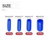 sourcing map 40pcs Round Rubber End Caps Protective Caps 2mm