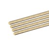 DMiotech 4pcs 4mm x 100mm Brass Solid Round Rods Brass