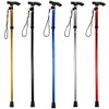 Comfkey Folding Lightweight Walking Stick - Adjustable Aluminum Metal Collapsible