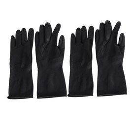 IWOWHERO 2 Pairs Hair Salon Gloves Hair Styling Gloves Accessories Hair Dyeing Gloves with Particles Hairdressing Supplies Reusable Anti-skid Hair Color Gloves Hand Guard Shampoo