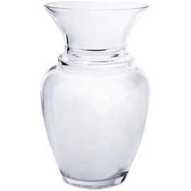 Royal Imports Glass Flower Vase Clear Modern Decorative Centerpiece Urn Wide Mouth Classic Everyday Rose Gathering Wedding Table Bouquet Holiday-Stripes