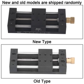 Linear Table Actuator Aluminium Alloy High Precision Linear Rail Guide Manual Sledge Table, Default
