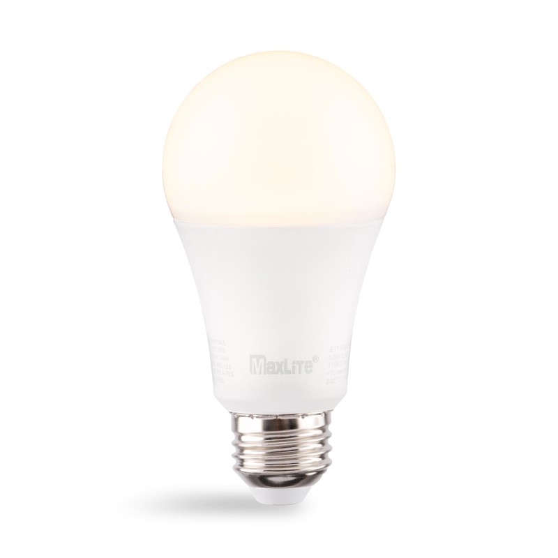 MaxLite E11A19DLED27/G8 11W LED A19 Bulb, White Finish, LED Light