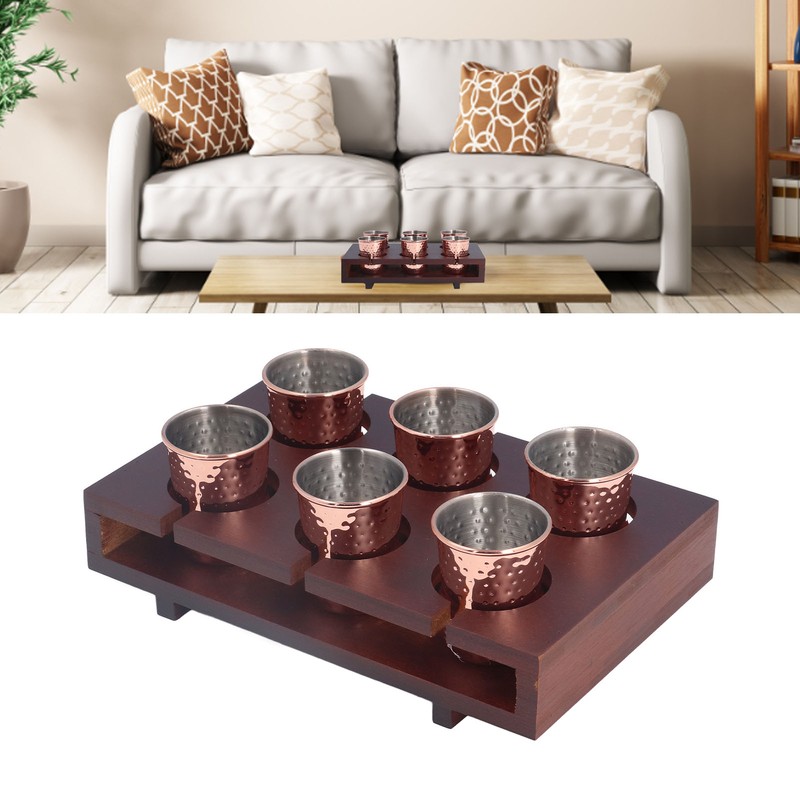 6pcs 100ml Copper Plated Moscow Mule Mug Stainless Steel Cocktail