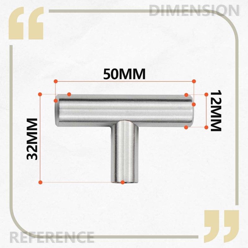 Bwintech 24 Pcs 50 mm Brushed Nickel Cabinet Pull Handles