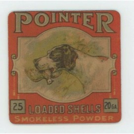 Pointer Ammo Box COASTER  - Bird Hunting  - 20 ga.  Smokless Powder Shells