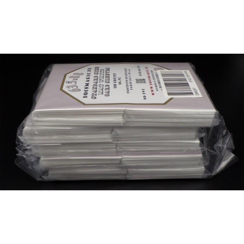 docsmagic.de Double Mat Card Sleeves Standard – Black Blue Green