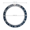 Ceramic Watch Bezel Ring Professional 41.5mm Watch Bezel Insert Replacement