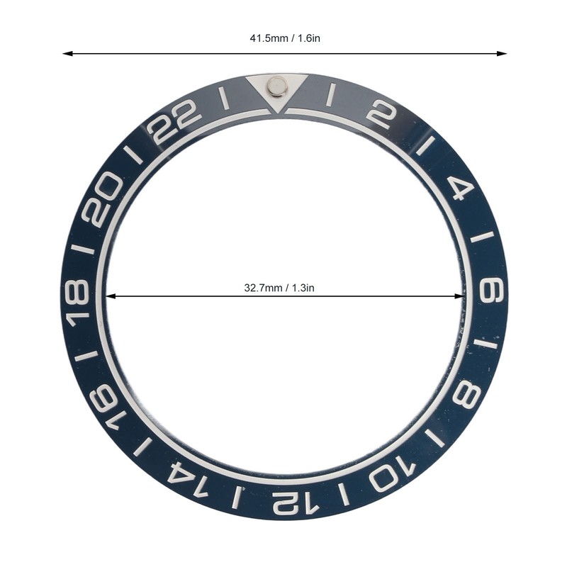 Ceramic Watch Bezel Ring Professional 41.5mm Watch Bezel Insert Replacement