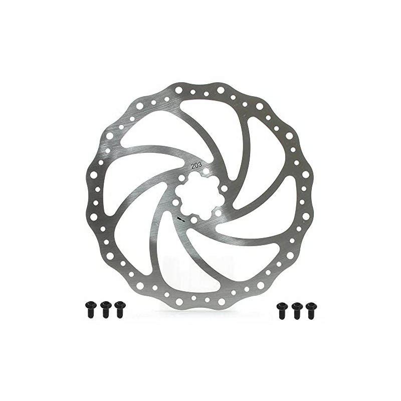 BRAKCO Mountain Bike Disc Brake Rotor 6 Bolts 203mm