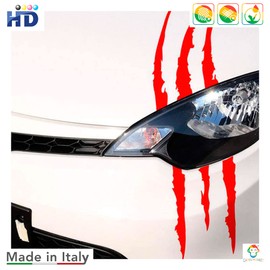 GamesMonkey GamesMonkey? C 2 Stck Monster Claw Scratch Sticker Monster Scratch Autoaufkleber, Kratzspuren-Aufkleber, Auto-Deko-Aufkleber, starke Klebkraft, einfach anzubringen (Anthrazit)