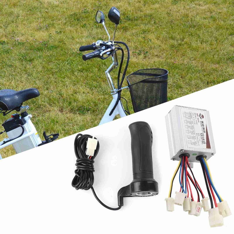 500W Motor Brushed Speed Controller &amp; Throttle Grip for Electric