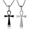 Rehoboth Stainless Steel Ancient Egyptian Coptic Ankh Cross Pendant Necklace