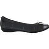 Anne Klein Womens Uplift Ballet Flat, Black, 9.5 US