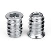 NETUME M6 Screw-In Sleeves, Pack of 100, Metal Screw-In Nuts