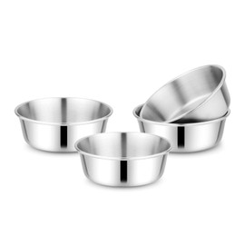 Bon aPetite Children's Stainless Steel Bowl Set | Set of 4 bowls | 304 18/8 Stainless Steel |10 ounces | Matte Finish | Toxin Free | 100% BPA Free | Dishwasher Safe