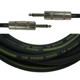 CBI SC Heavy Duty 14 Gauge 1/4" to 1/4" Speaker Cable, 6 Feet