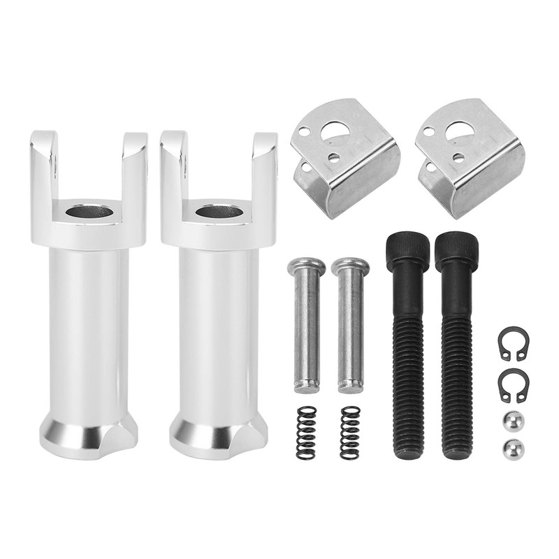 Passenger Foot Peg Mounts Kit 50500769 Silver Sturdy Stable High