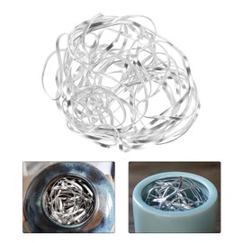 EXCEART Flower Wire Holder Flower Arranging Holder Fixed Flower Holder Deformable Flower Fixer Floral Arrangement Pin Holder Plant Fixation for Flower Arrangement (Sliver) Flexible Flower Fixer