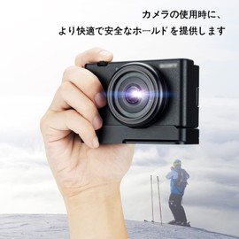 JJC Grip for ZV-1F / ZV-1 II Extension Grip for Sony VLOGCAM ZV-1F ZV-1 II ZV-1M2 ZV-1 Mark 2 Camera with Microphone and LED Fill Light