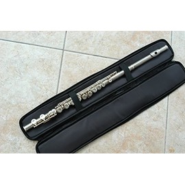 Black PE Sleeve Pouch Bag w. Zipper (27.5 X 4.5 inch) - for Flutes, Bamboo Flutes, or Clarinets.