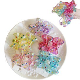 10 Pack Hair Balls for Girls Hair,Hair Ties for Girls Toddler Kids Ponytail Holders Hair knockers Cute Hair Accessories (yellow pink purple rose blue)