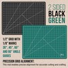 U.S. Art Supply - Pack of 2-18" x 24" Green/Black