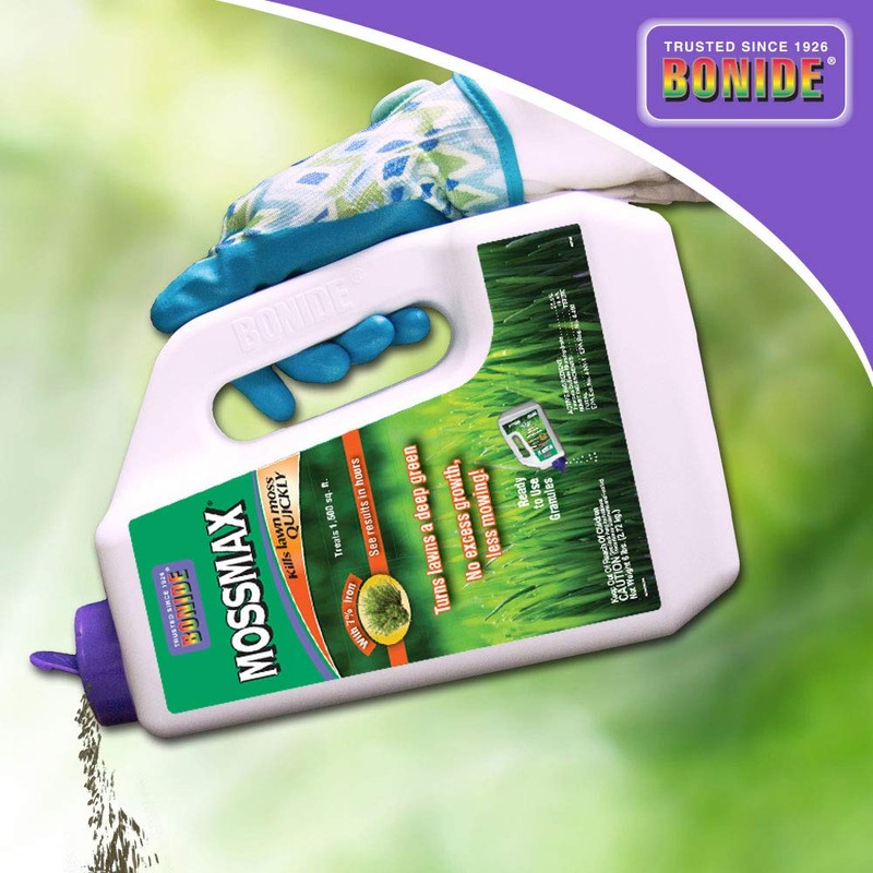 Bonide MossMax, 6 lbs. Ready-to-Use Granules Kill Lawn Moss Quickly