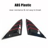 MACHSWON Rear Side Window Louvers Racing Style Triangular Window Glass